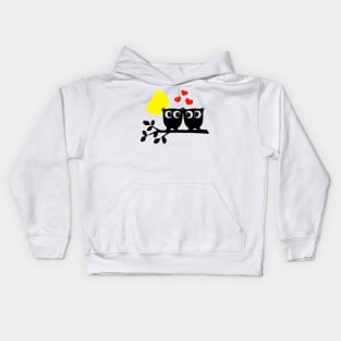 Owls in Love Kids Hoodie